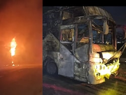 9 Killed, Many Injured As Tourist Bus Catches Fire In Greater Noida