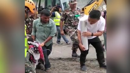 Nepal Home Minister Joins Dramatic Rescue As 2 Survivors Found Alive After 9 Days