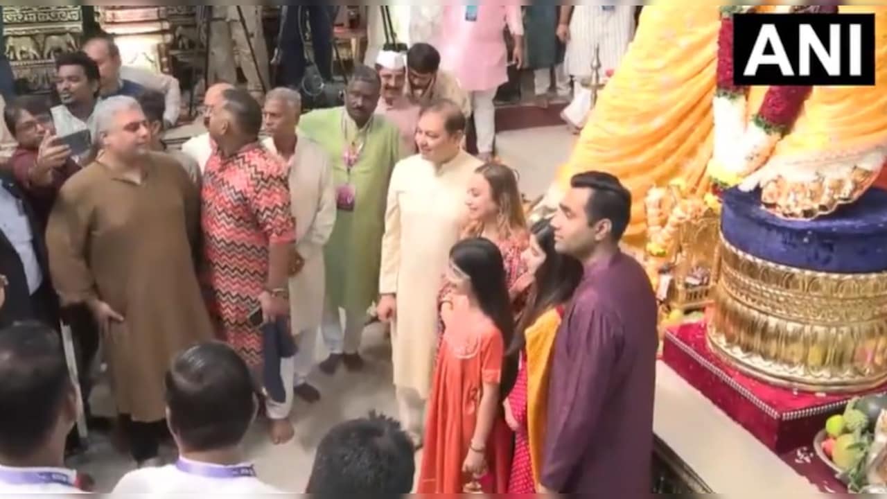 Karan Adani, Pranav Adani Offer Prayers At Iconic Mumbai Pandal On Ganesh Chaturthi