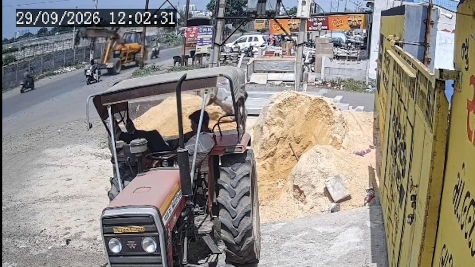 Crane Runs Over Scooter in Rajkot, Killing Rider