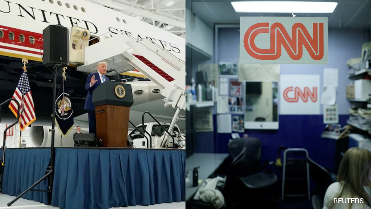 White House Restricts CNN From Trump's Air Force One In Fresh Escalation