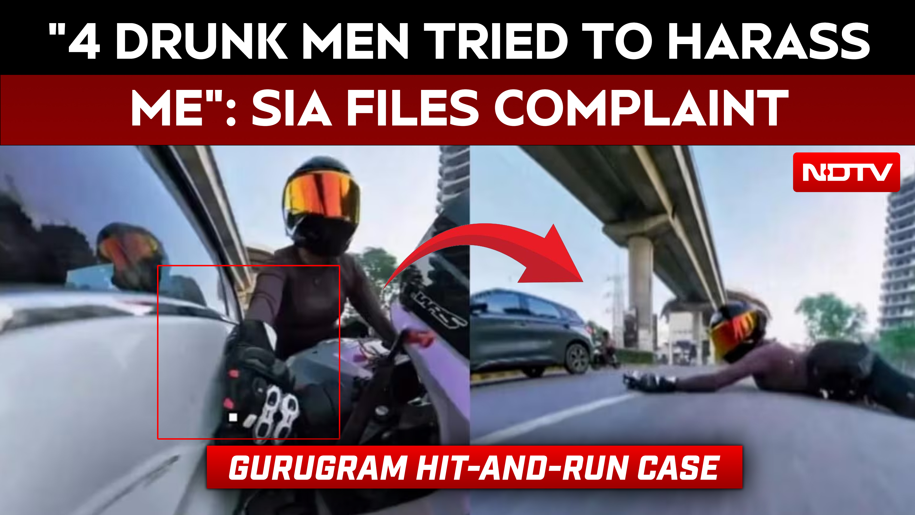 "4 Drunk Men Tried To Harass Me": Gurugram Biker Files Hit-And-Run Complaint
