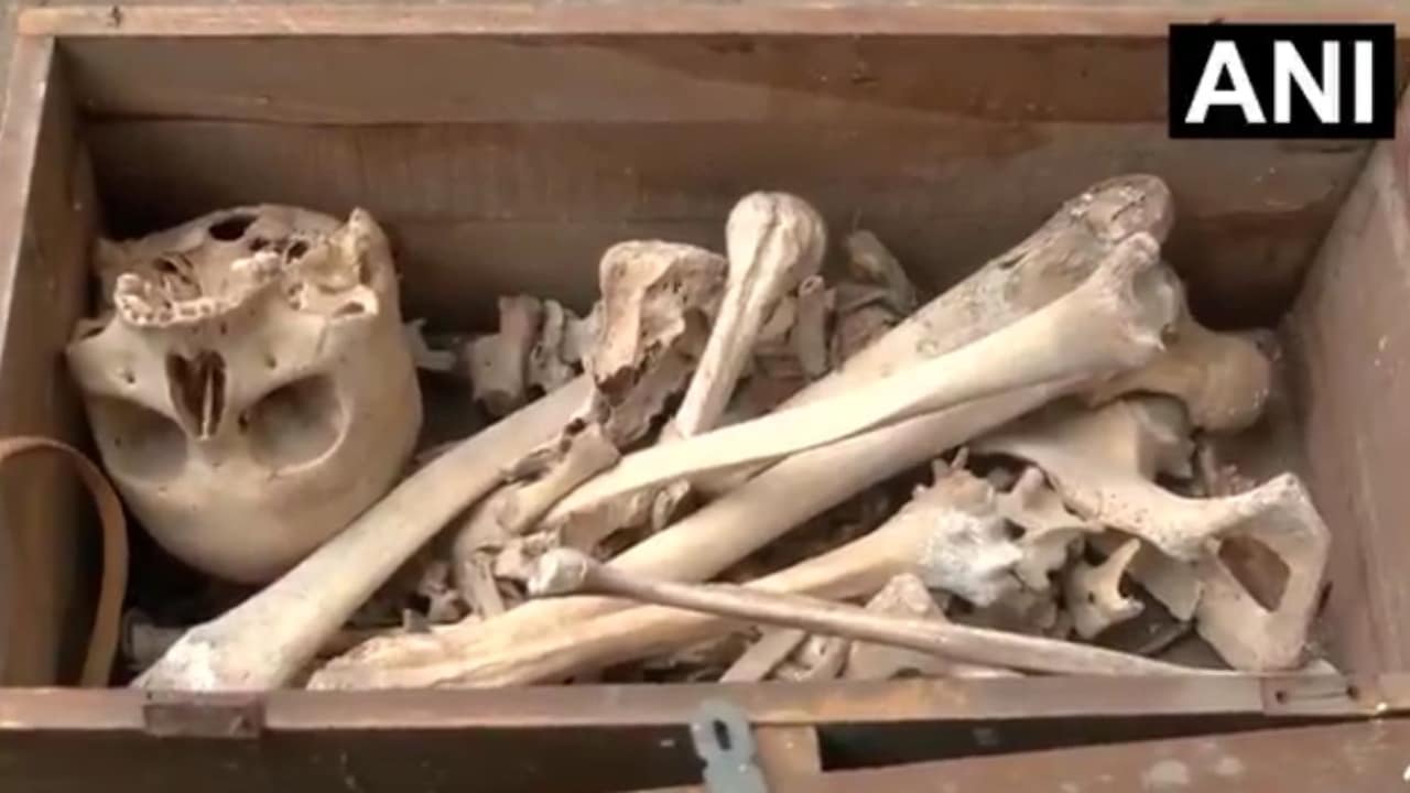 A Wooden Box And 'Skeleton' Invite Police To Cleanliness Drive In Delhi