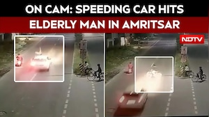 Amritsar Hit-And-Run Caught On CCTV, Elderly Cyclist In Critical Condition