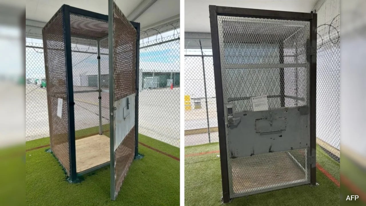 79 'Alligator Alcatraz' Detainees Were Held In Small Metal Cages: Report