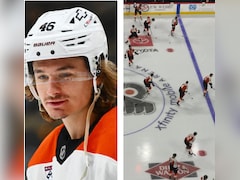 Philadelphia Flyers Players Tuck Jerseys During Warm-Ups In Support Of Trevor Zegras After NHL Penalty