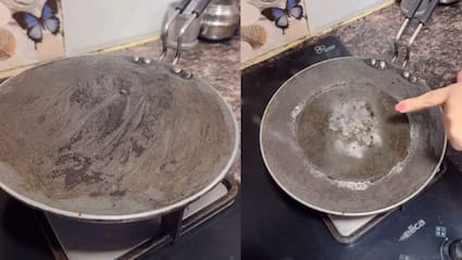 लोहे के तवे पर जमा चिकनाई को कैसे साफ करें? इस हैक से मिनटों में साफ हो जाएगी चिपकी हुई गंदगी
