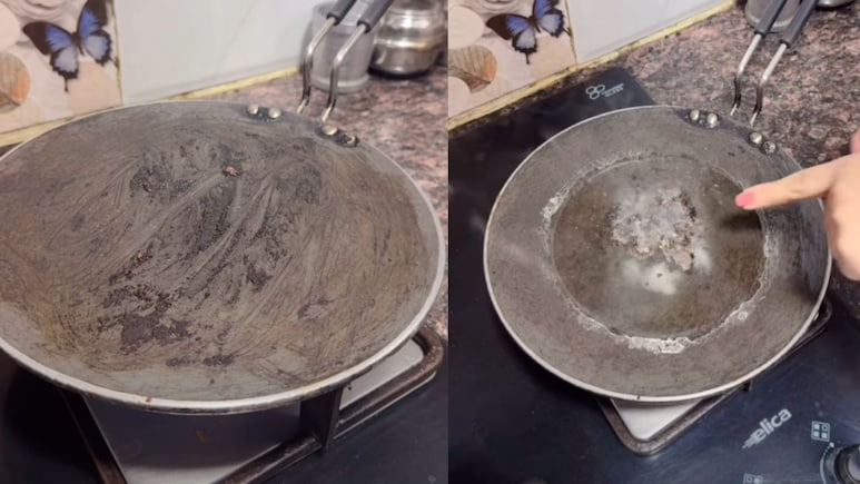 लोहे के तवे पर जमा चिकनाई को कैसे साफ करें? इस हैक से मिनटों में साफ हो जाएगी चिपकी हुई गंदगी