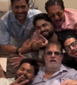 MS Dhoni, Rishabh Pant Spotted Partying Together. Viral Video Breaks The Internet