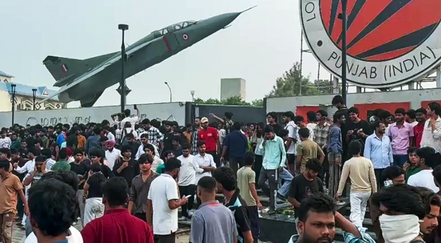 LPU students (LPU) on Sunday blocked a stretch of the New Delhi-Amritsar highway outside their campus over claims that an outsider had raped a female student on the university premises LPU students (LPU) on Sunday blocked a stretch of the New Delhi-Amritsar highway outside their campus over claims that an outsider had raped a female student on the university premises