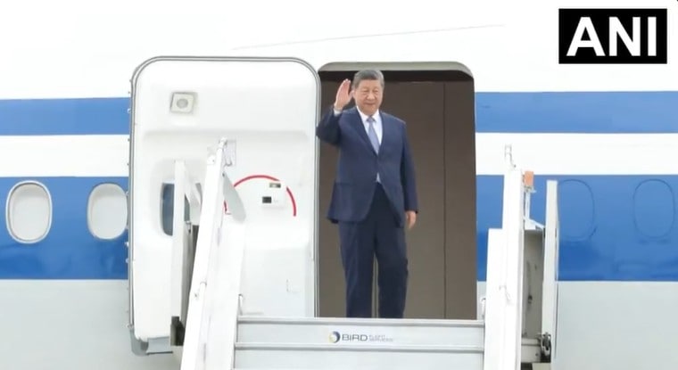 Xi Jinping arrives in India for BRICS summit visit after seven-year gap