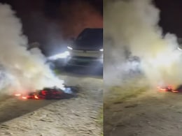 Tata Nexon EV Owner Drives Electric SUV Over Fire On Road: Watch
