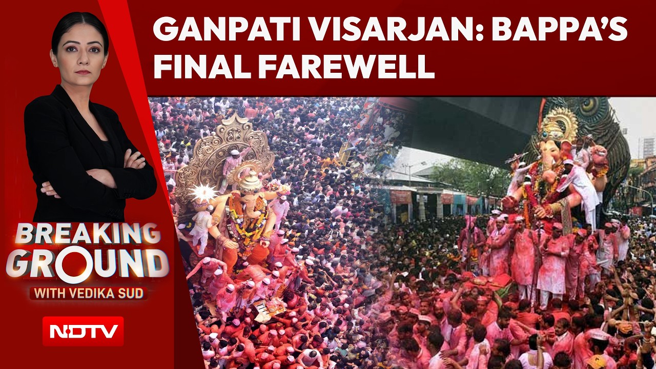 Ganpati Visarjan: Devotees Bid Bappa An Emotional Farewell Amid Chants And Celebrations