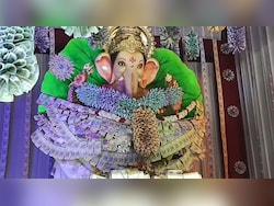 Ganesha Idol Decorated With Notes Worth Rs 1.93 Crore Draws Crowds In Telangana