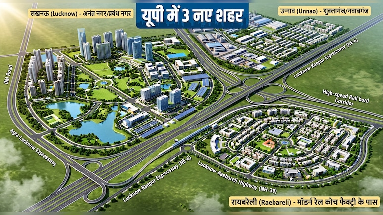 लखनऊ-उन्नाव और रायबरेली में बसेगा नया शहर, भूमि अधिग्रहण की तैयारी, योगी कैबिनेट ने दी मंजूरी