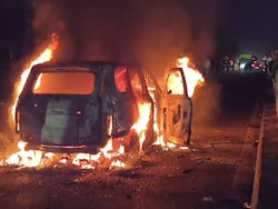 Video: Speeding Car Rams Pilgrims, Mob Sets It On Fire On Gujarat Highway