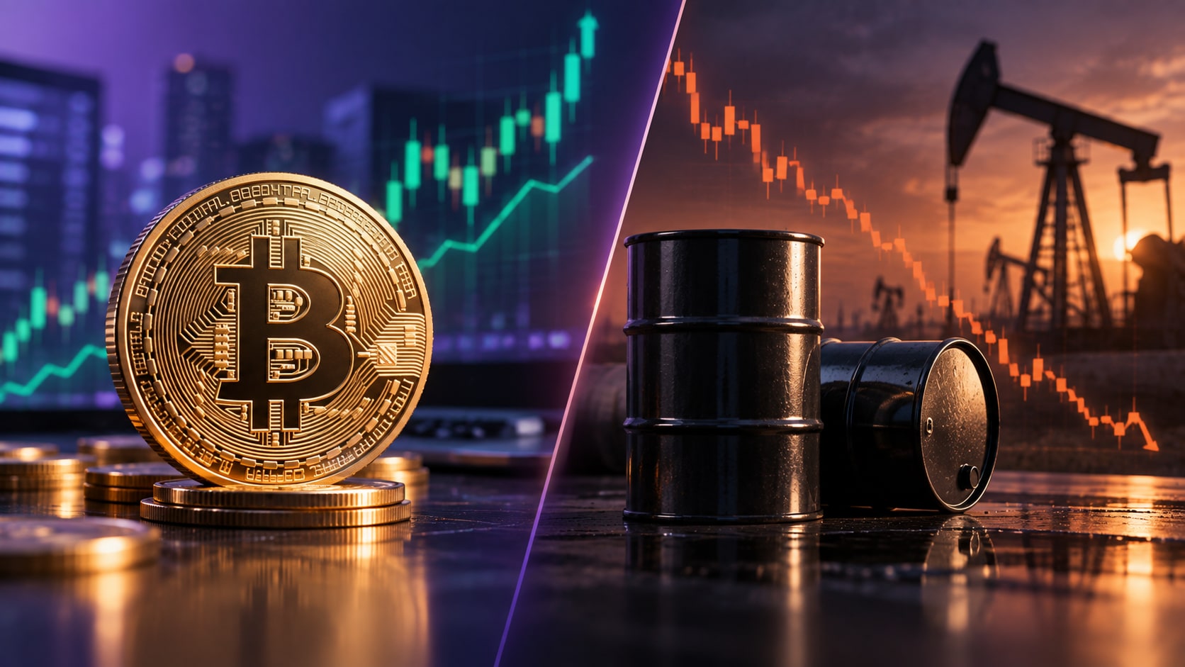Crypto Gains As Crude Cools: Bitcoin Hits 8-Month High Of $85,000; Brent Slips To $100