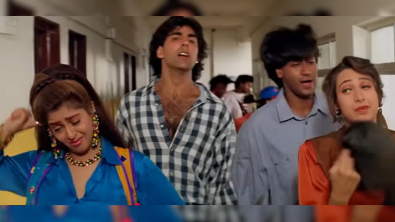 कॉलेज का बच्चा-बच्चा सुनता है ये गाना, 32 साल से कर रहा ट्रेंड, करिश्मा-नगमा-अक्षय-अजय की धूम, अलका-उदित-सानू की तिकड़ी में बनाया यादगार