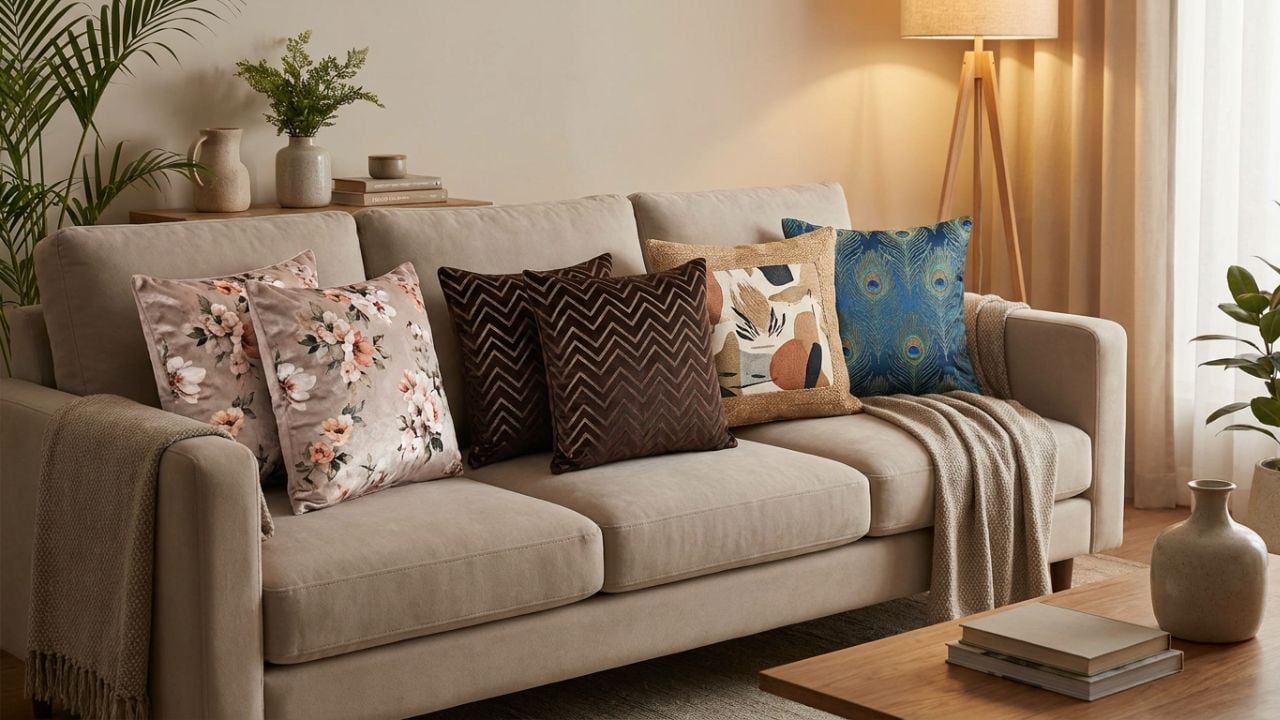 Best Cushion Covers For Sofa: घर आए मेहमान करेंगे तारीफ, मिनटों में बदल जाएगा लिविंग रूम का अंदाज