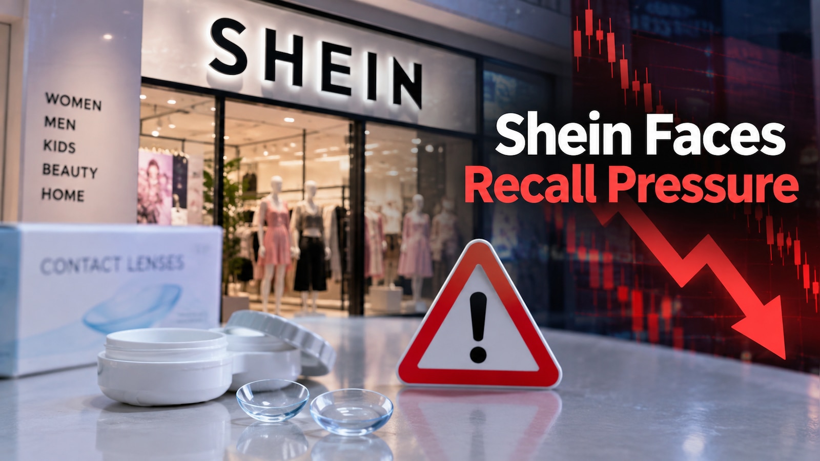 Shein Shares Fall 10% After Australia, New Zealand Recall Contact-Lens Cleaner