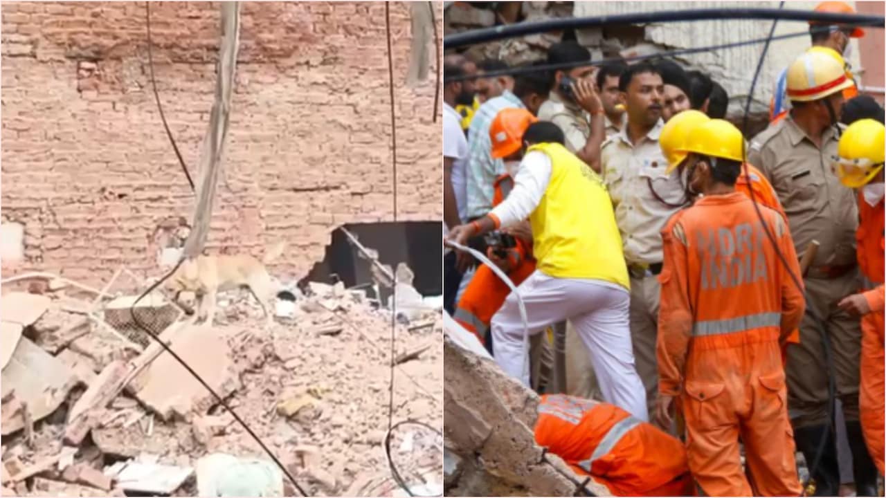 दिल्ली के सत्य निकेतन में पूरी रात चला रेस्क्यू, 6 की मौत, सर्च ऑपरेशन में स्निफर डॉग्स को भी लगाया गया