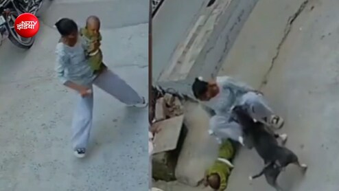 6 महीने बच्&zwj;चे पर पिटबुल का अटैक, जबड़ों में दबाकर घसीटता रहा, दिल दहलाने वाली घटना CCTV में कैद&nbsp;