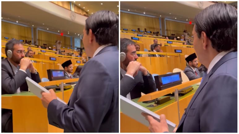 'We Pray For Regime Change': Israeli Envoy Offers Starlink Terminal To Iranian Diplomat At UN &mdash; Watch