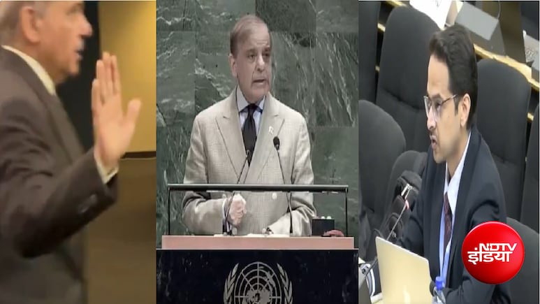 'आतंकवादियों को पनाह देना कब बंद करेंगे?'; UNGA में हाफिज सईद पर सवालों से बचते रहे शहबाज शरीफ, भारत ने घेरा