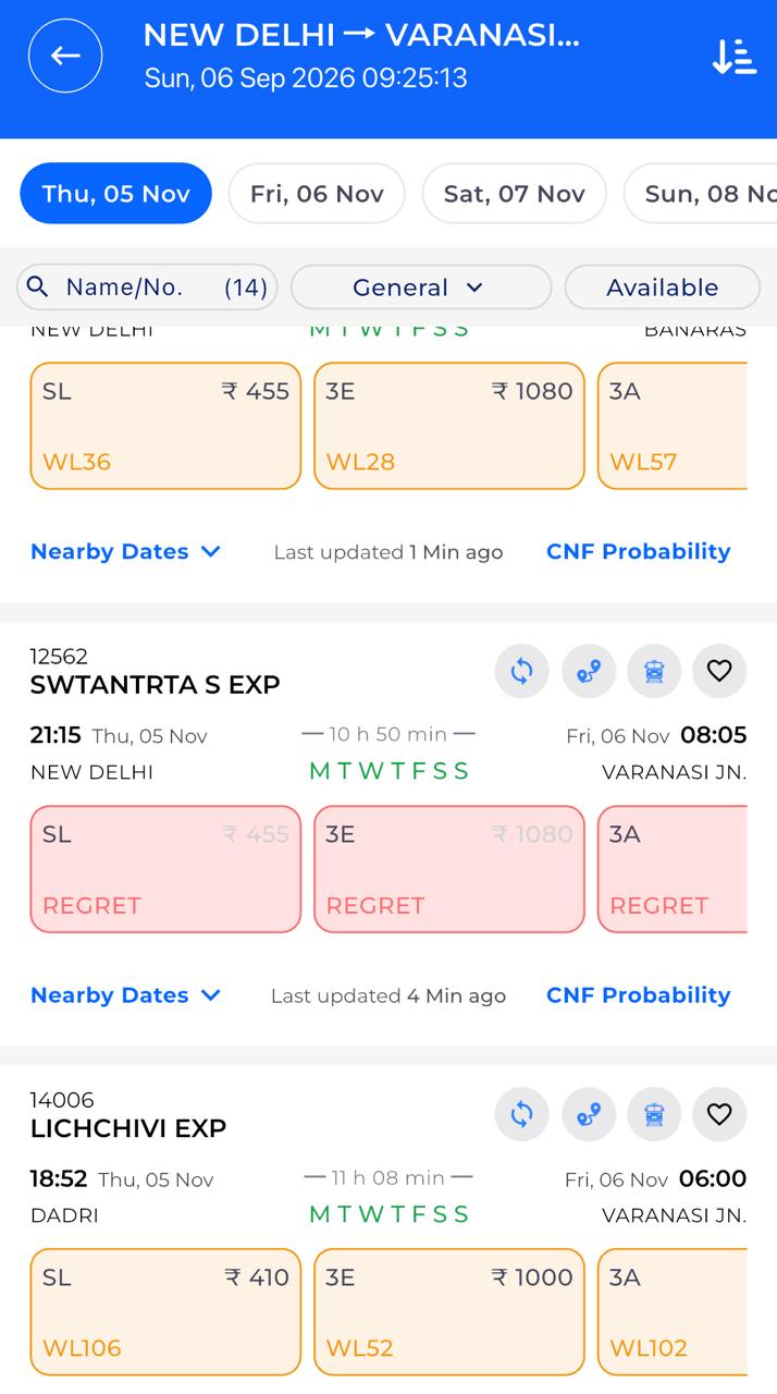 Train Reservation Train Reservation