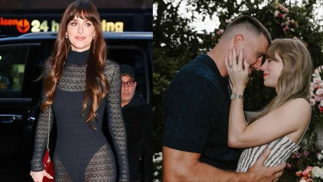 Dakota Johnson says Taylor Swift and Travis Kelce may never release wedding photos