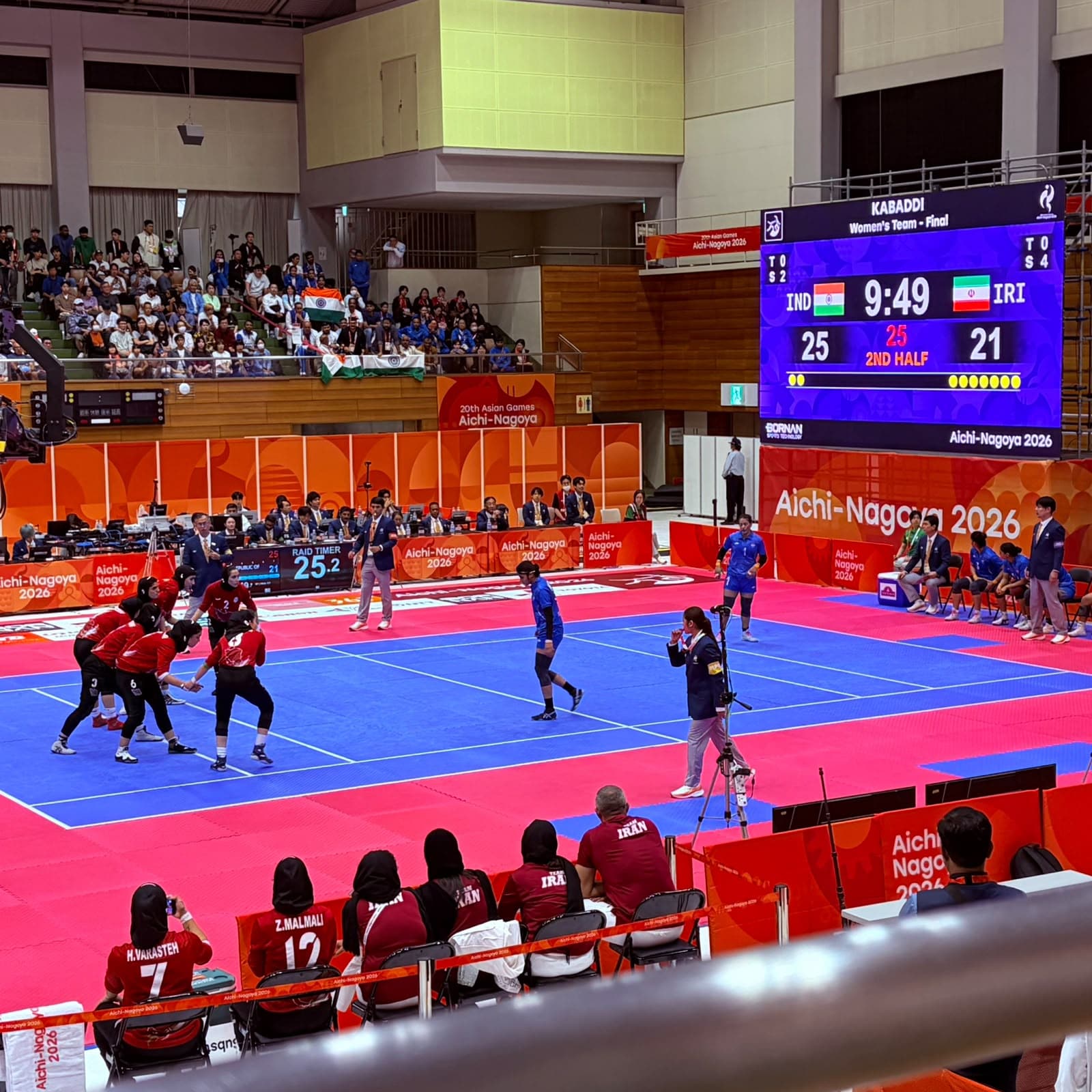 India women’s kabaddi team beats Iran to win fourth Asian Games gold