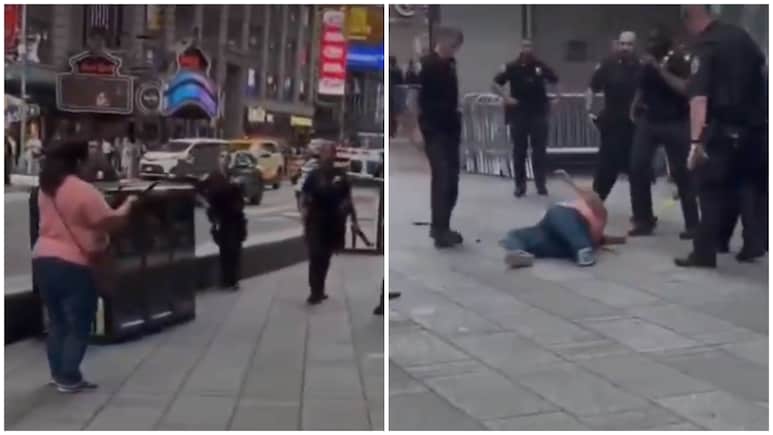 Caught on Camera: New York Police Shoots Dead Knife-Wielding Woman After Deadly Times Square Stabbing