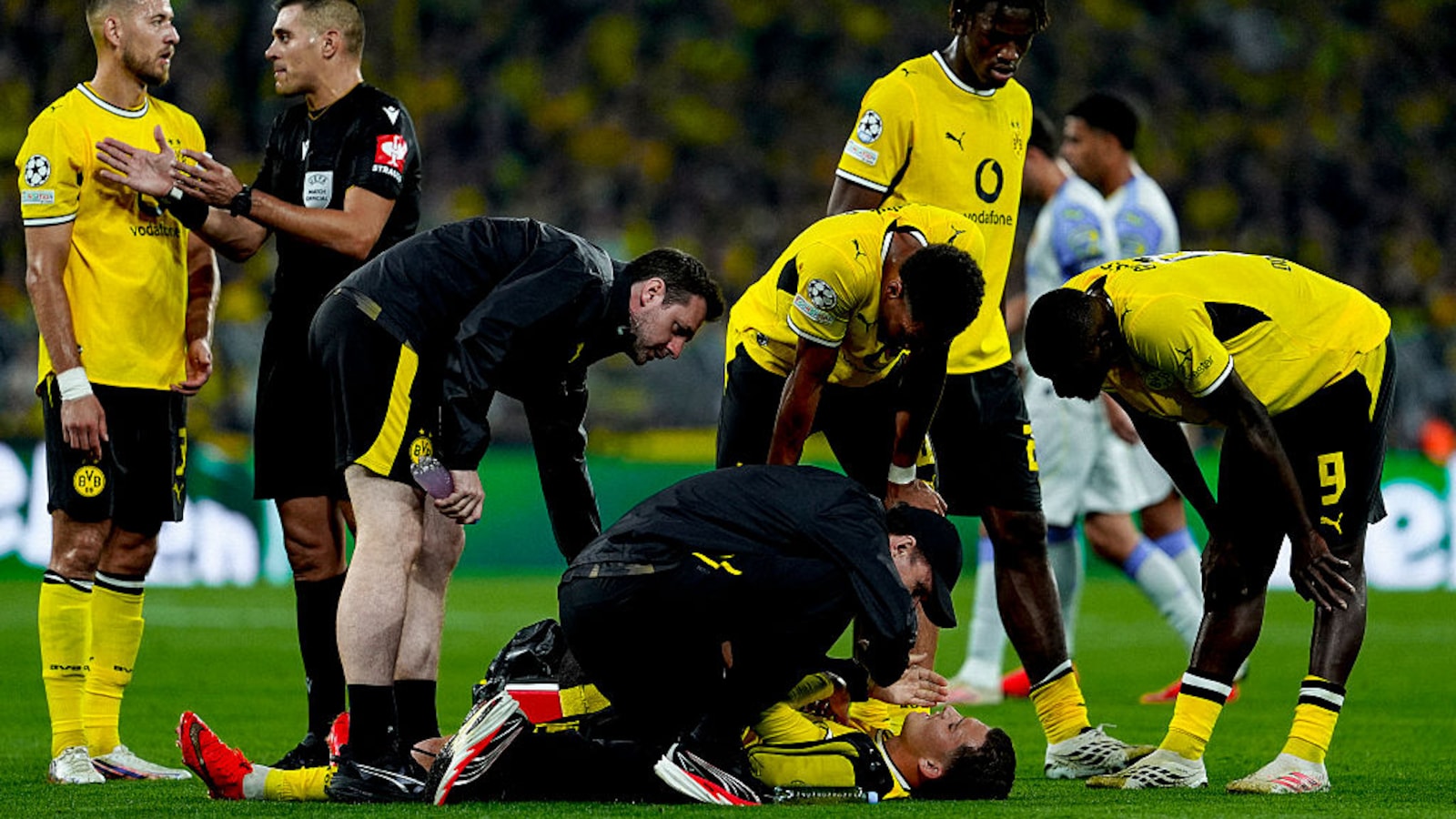 Borussia Dortmund Teenager Konstantinos Karetsas Hospitalized After Collapse In Champions League Match