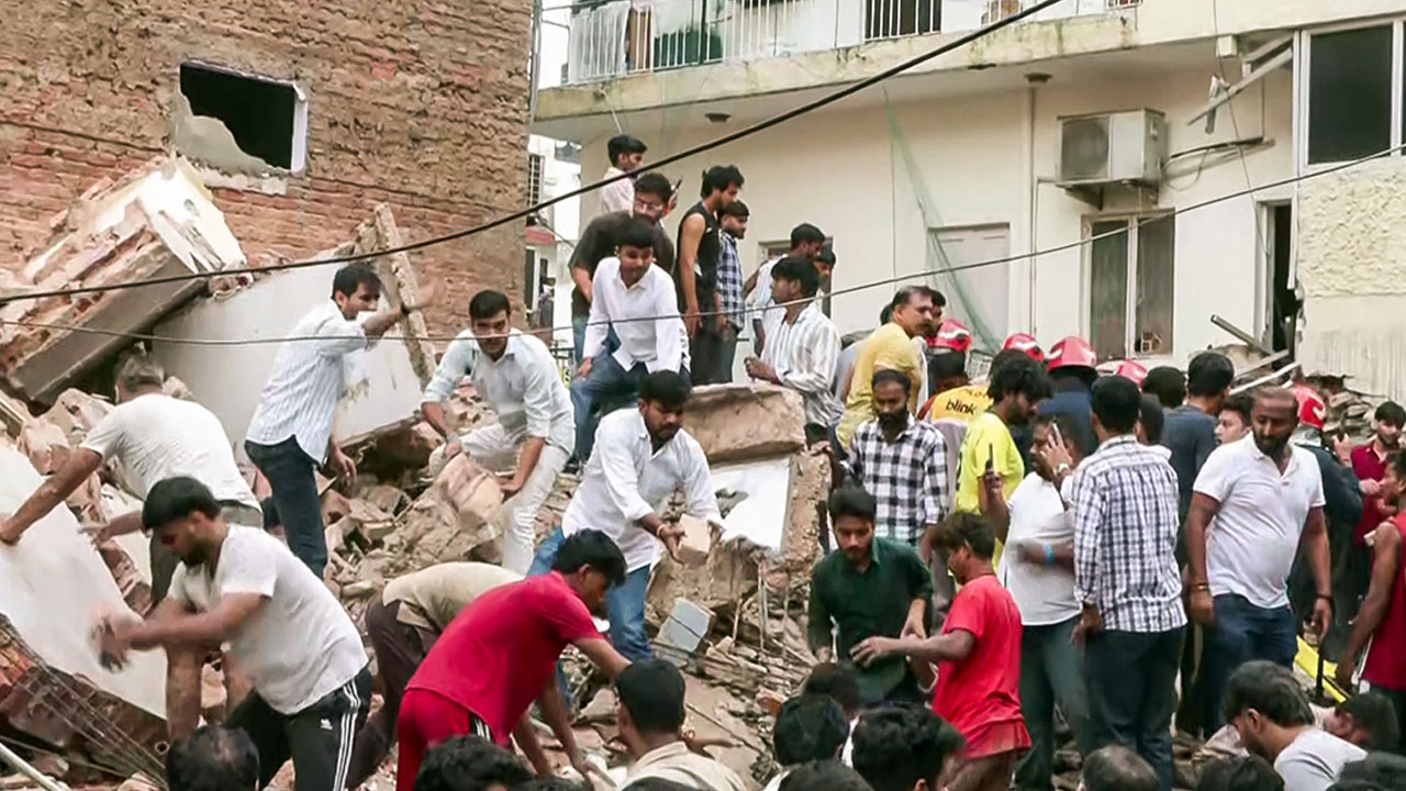 6 Rescued After Delhi Building Collapse, Several Still Feared Trapped