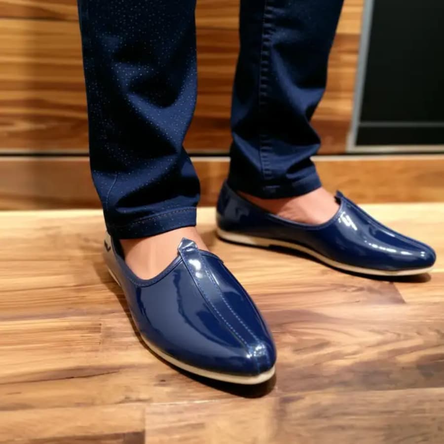 Click here to buy: FUKUSO Men Ethnic Shiny Glossy Contrast Sole Juti Click here to buy: FUKUSO Men Ethnic Shiny Glossy Contrast Sole Juti