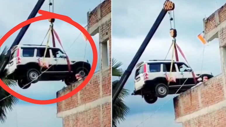 चोरी के डर से घर की छत पर ही चढ़ा दी Scorpio! बिहार के शख्स का अनोखा जुगाड़, वीडियो वायरल