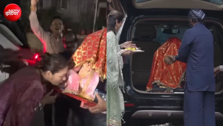 गणेश चतुर्थी पर बप्पा को अकेले घर लाईं सुनीता आहूजा, शिल्पा शेट्टी ने किया फैमिली संग गणपति का वेलकम, देखें सेलेब्स का गणेश चतुर्थी