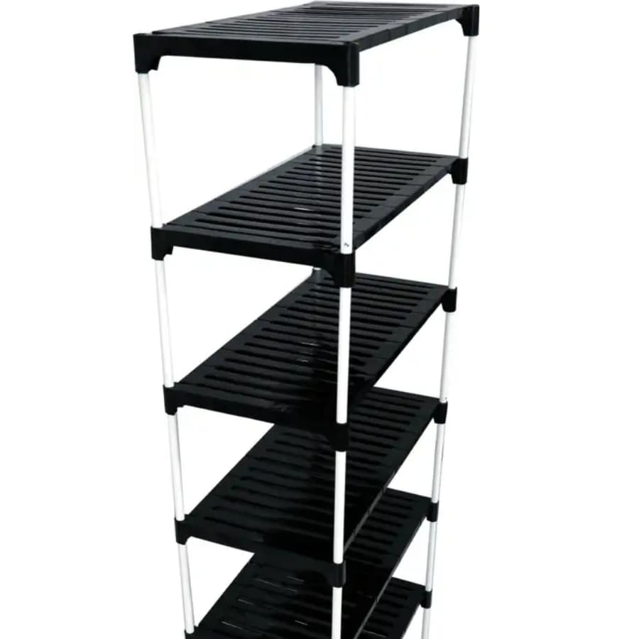 Click here to buy: Dhani Creations Plastic, Metal Collapsible Shoe Stand Click here to buy: Dhani Creations Plastic, Metal Collapsible Shoe Stand
