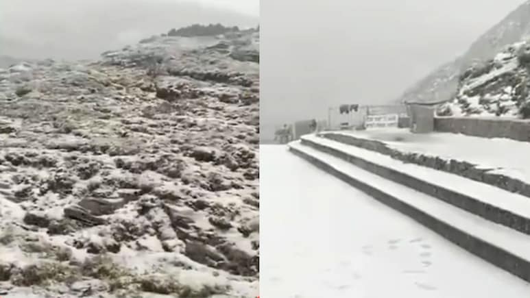 Video: Uttarakhand Gets First Snowfall Of The Season, Turns Sri Hemkund Sahib Into A Winter Wonderland