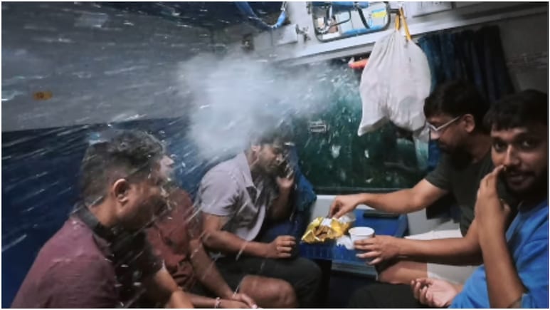 दुरंतो एक्सप्रेस के AC कोच पर पथराव, पैसेंजर्स के खाने में गिरे कांच के टुकड़े; भारतीय रेलवे से मांगा जवाब