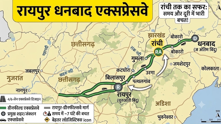 रायपुर से रांची 7 घंटे में, बिलासपुर, बोकारो, धनबाद तक सुपरफास्ट कनेक्टिविटी, छत्तीसगढ़ से जुड़ेंगे 3 बड़े राज्य