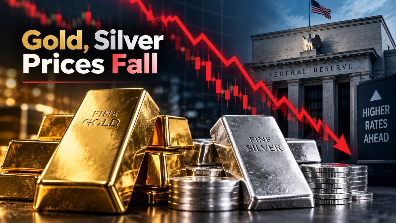 Gold Gets Cheaper By Nearly Rs 2,000; Silver Prices Crash Over Rs 4,500 After US Fed Rate Hike