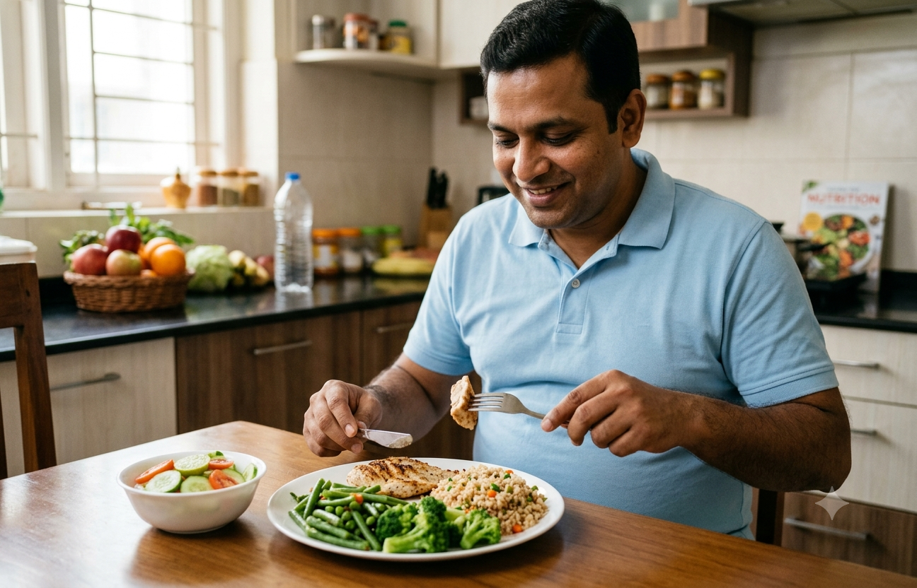 In order to lose upper belly fat, you need to follow a healthy diet