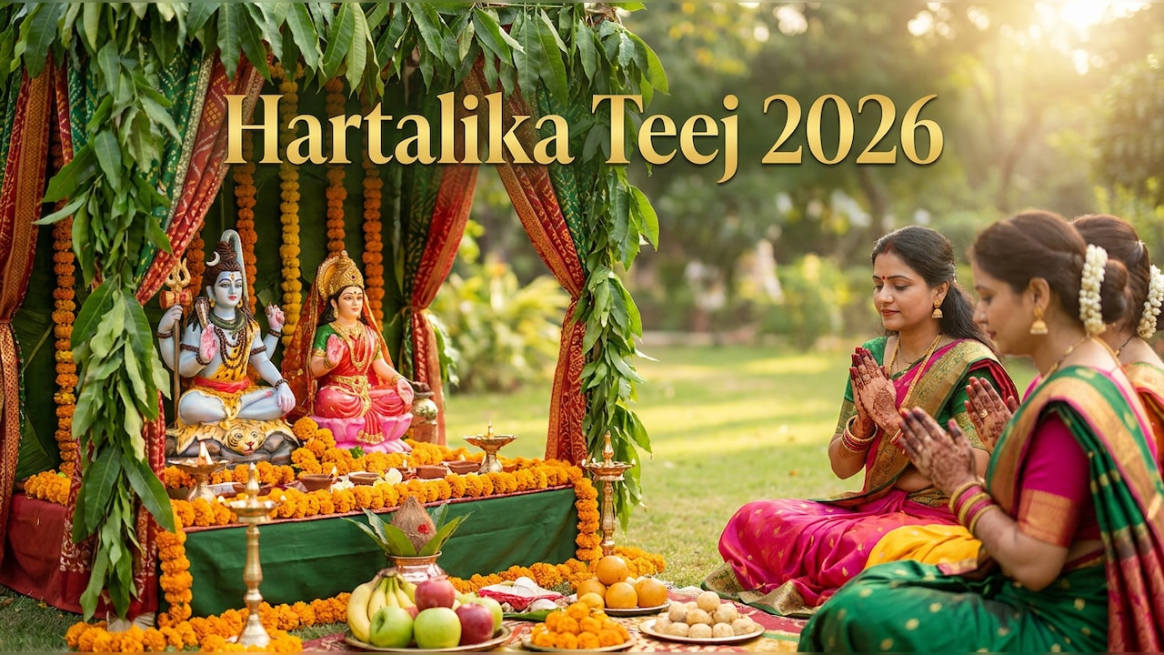 Hartalika Teej 2026 Wishes: 50+ Heartfelt Messages, Greetings & Captions To Share With Loved Ones