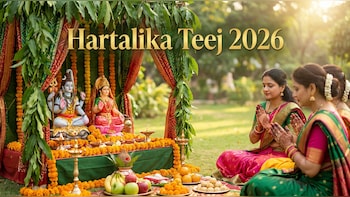 Hartalika Teej 2026 Wishes: 50+ Heartfelt Messages, Greetings & Captions To Share With Loved Ones