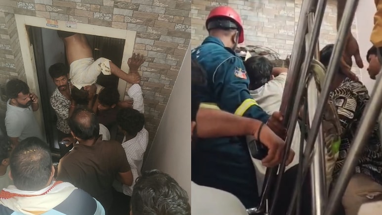 Hyderabad Man Gets Trapped Between Lift And Wall, Rescued After 90 Minutes