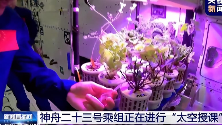 Chinese Astronauts Show How They Grow Plants Aboard China&rsquo;s Space Station