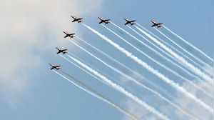 Surya Kiran Air Show Lights Up Meerut Skies With Tricolour Trails