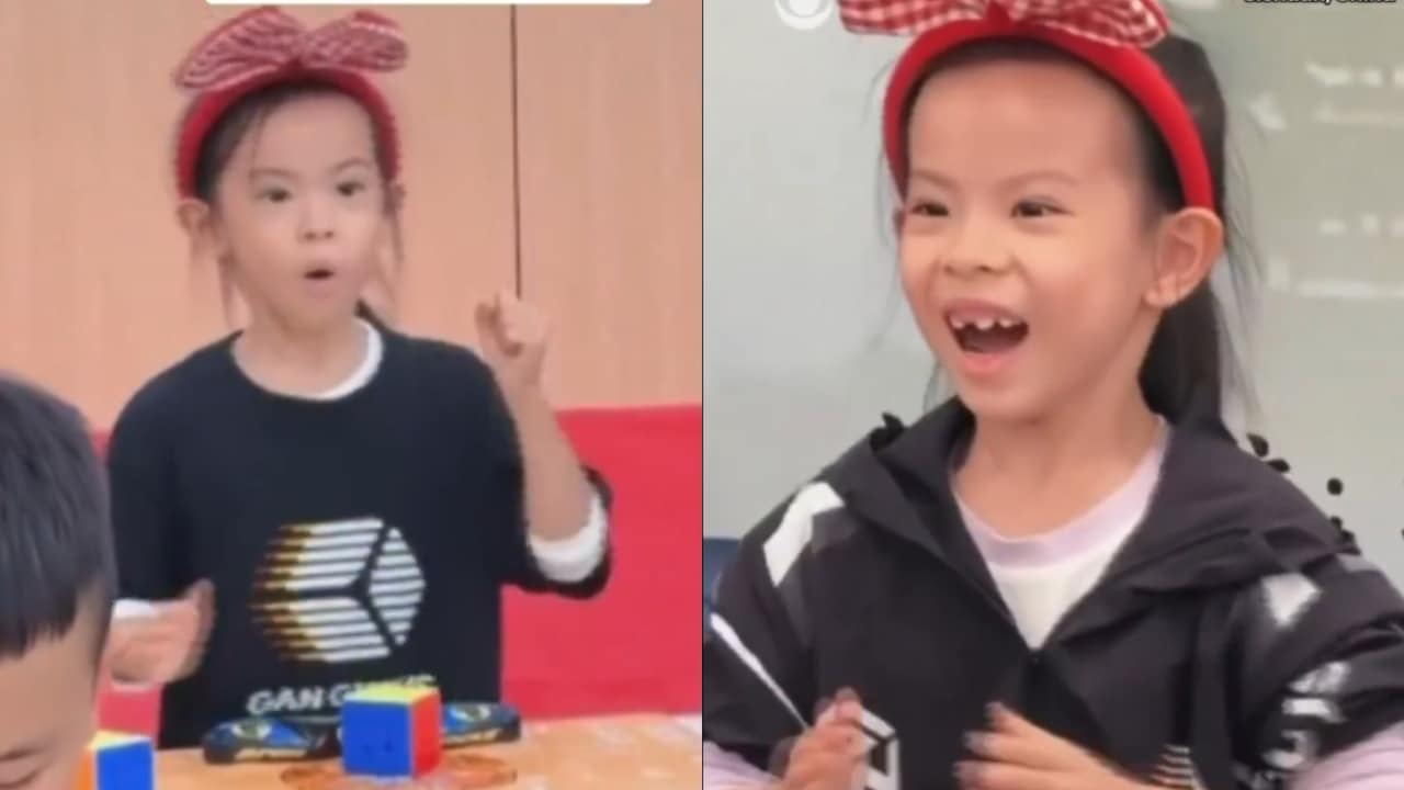 Just 6 Years Old: Chinese Girl Shatters Women's Rubik's Cube World Record