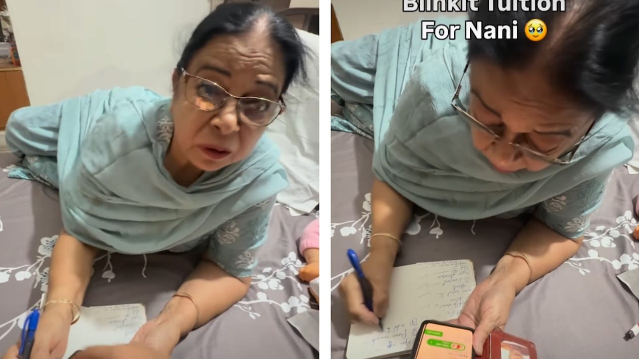 नानी को Blinkit का ट्यूशन दे रही लड़की, बुजुर्ग महिला को मिला 'स्टूडेंट ऑफ द ईयर' का खिताब